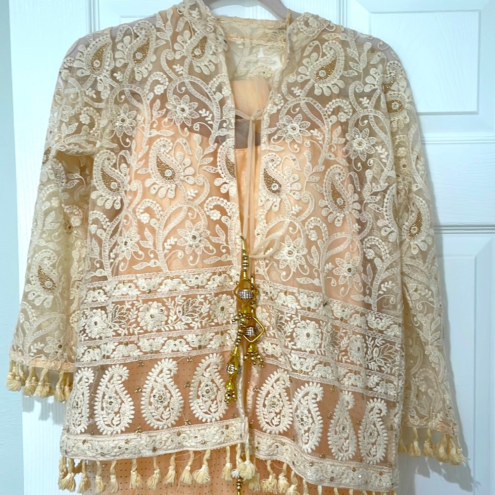Indian Peachy pink Macy long dress